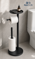 Freestanding Toilet Paper Holder with Storage Shelf