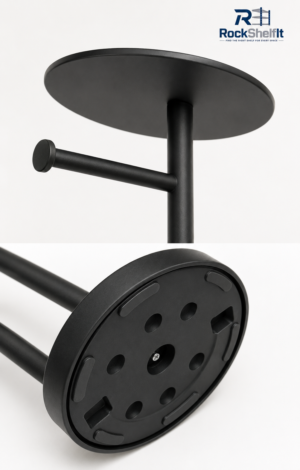 Freestanding Toilet Paper Holder with Storage Shelf