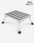 Designer Aluminum Folding One-Step Stool – Self-Standing, Compact