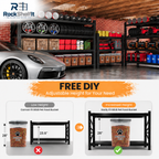 Heavy Duty Garage Shelving 5000LBS, All Metal Storage Rack 4 Tier Adjustable Industrial Shelving Unit, Expandable Garage Storage Rack for Warehouse Basement Shop